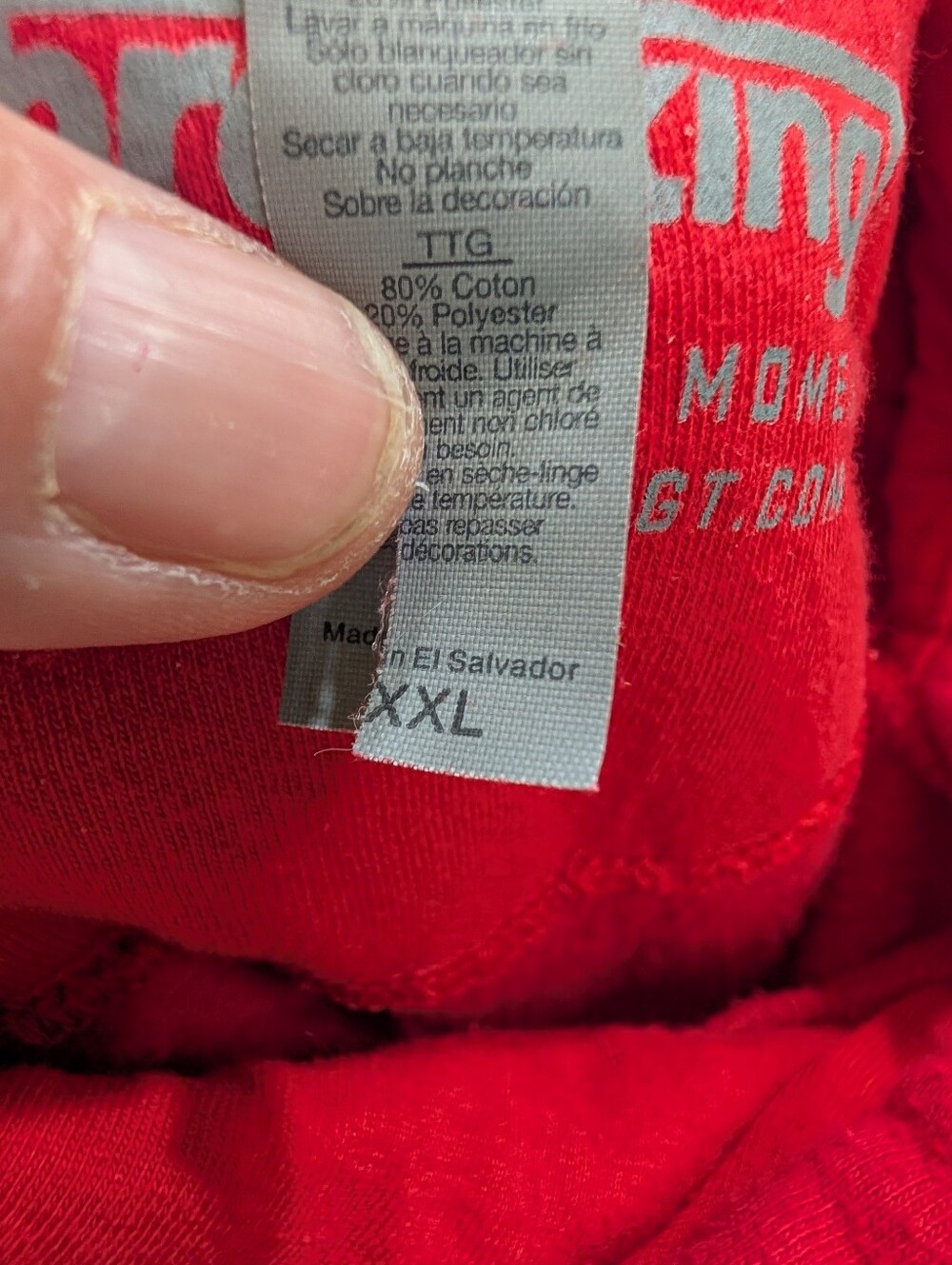 BreakingT Kansas City Football Hoodie XXL Red KC Graphic Pullover - Picture 7 of 9
